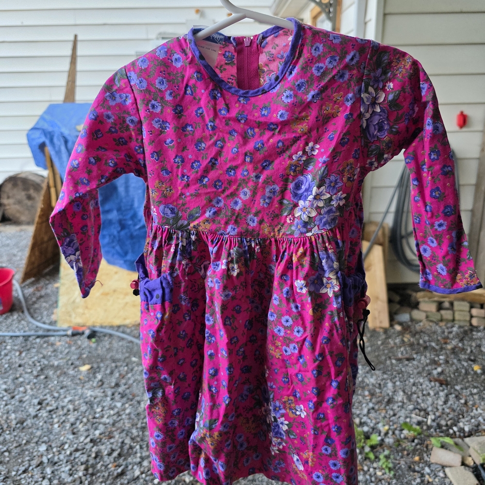 Vibrant Floral Kids Formal Dress